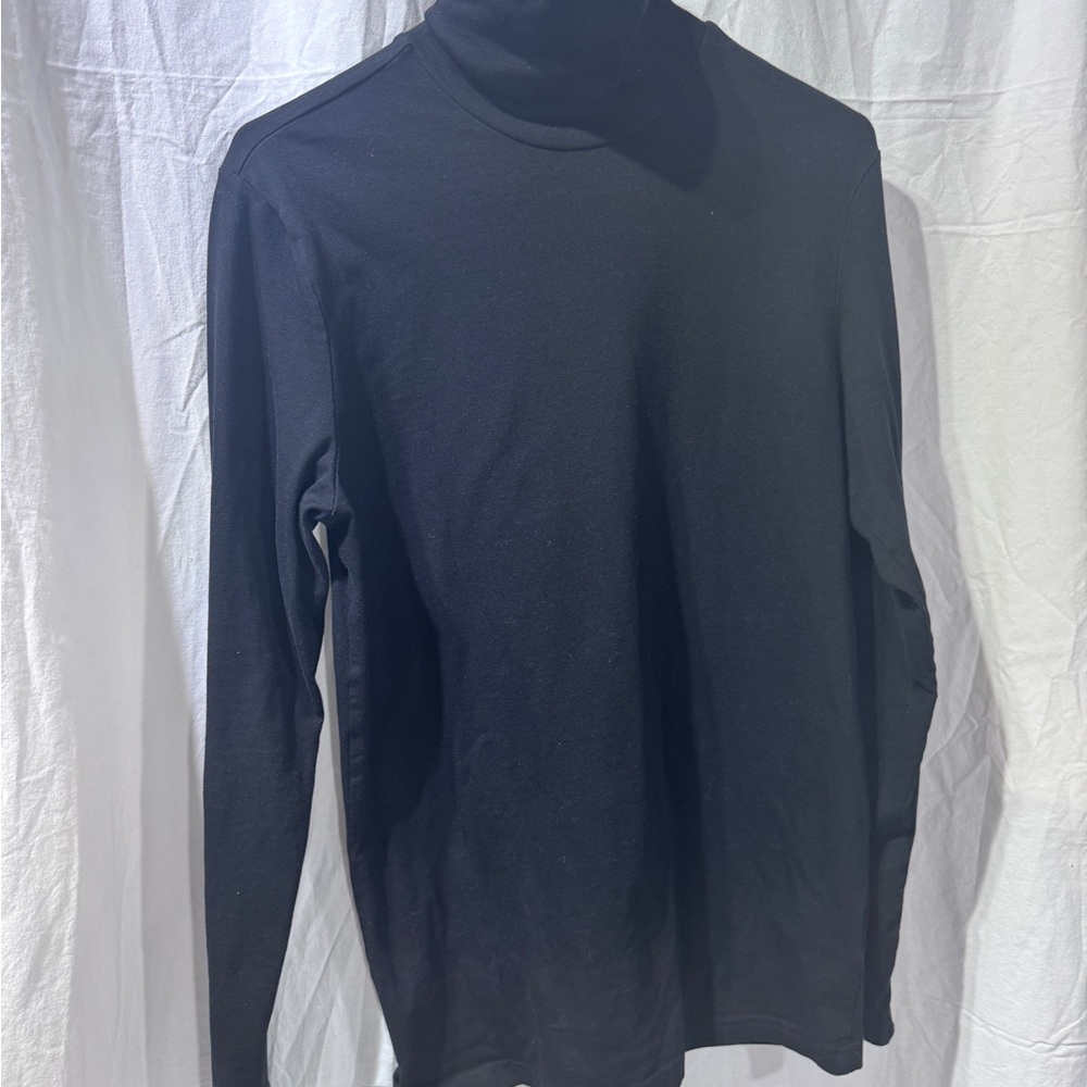 Men's Black Turtleneck Shirt